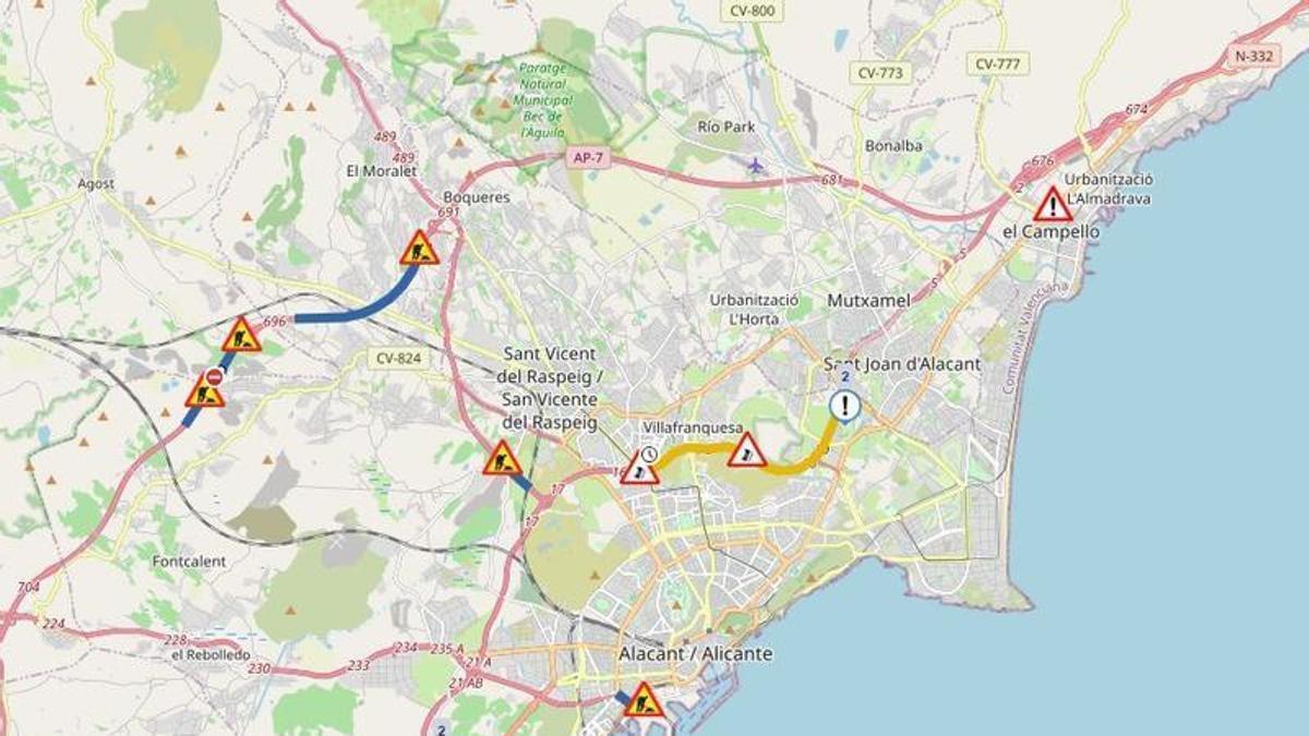 Una app y 300 cámaras para conocer el tráfico o el aparcamiento en tiempo real en Alicante
