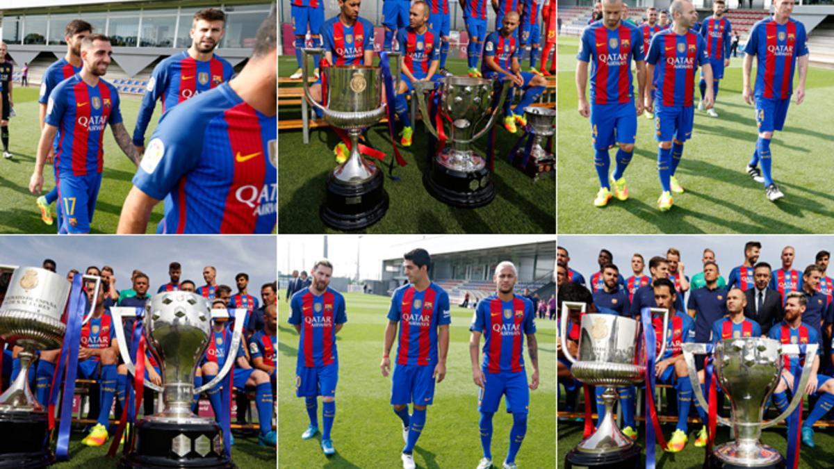 Así fue la foto oficial del FC Barcelona 2016-17