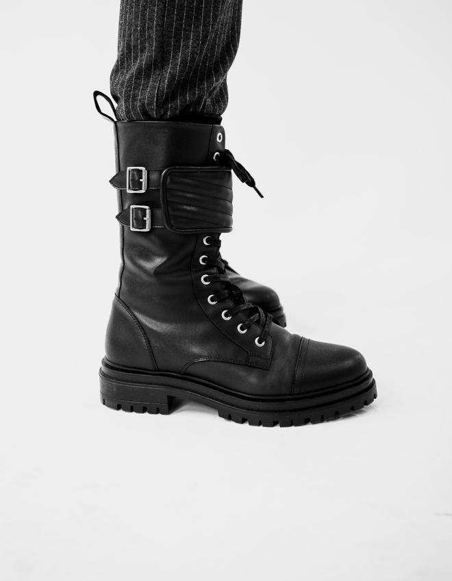 Botas militares de caña alta de IKKS