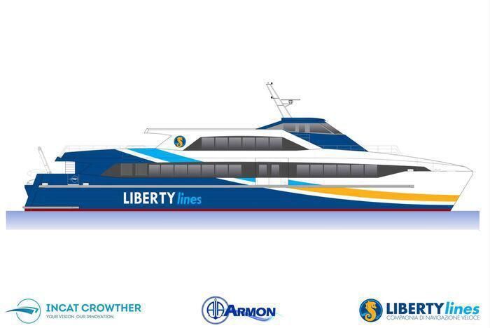 Diseñu de los ferris pa Liberty Lines. | Liberty Lines