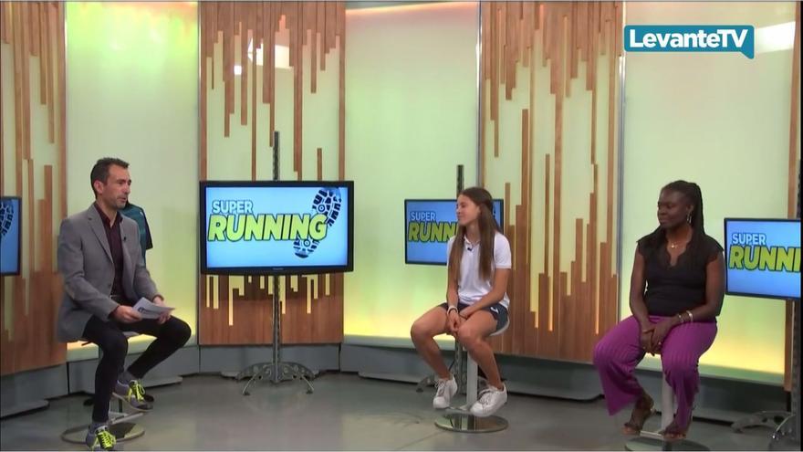 Luna Arnás y Niurka Montalvo del Valencia Club Atletismo, en Levante TV