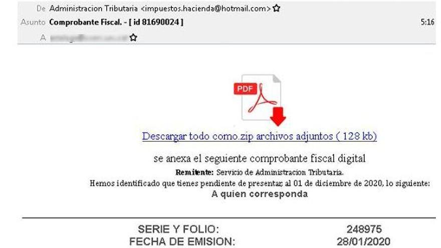 La estafa del &quot;Comprobante fiscal&quot;