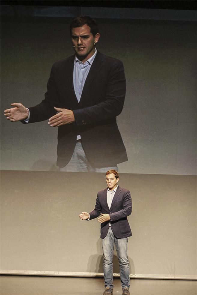 Visita de Albert Rivera a Extremadura