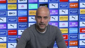 Pep Guardiola, en rueda de prensa