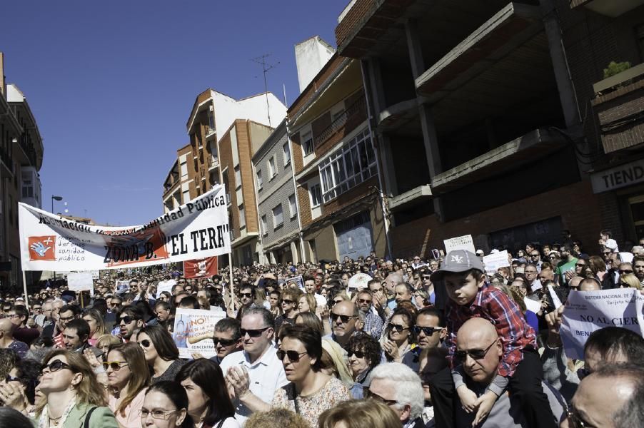 Manifestación en defensa de la sanidad en Benavent