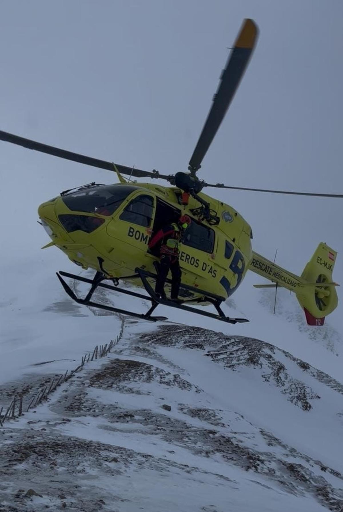 Un momento del rescate.