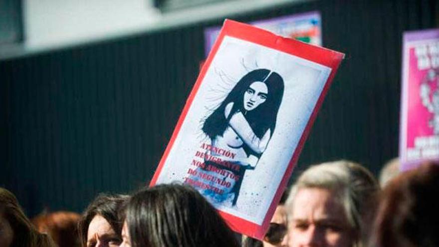 Protesta en febrero a las puertas del Materno.