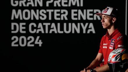 Pedro Acosta, en la rueda de prensa del GP de Catalunya