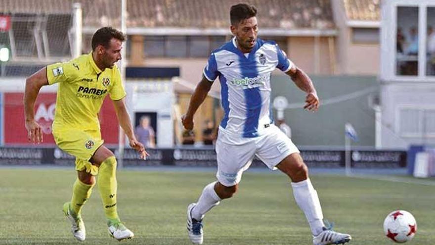 Malik durante el partido ante el Lleida de este domingo.