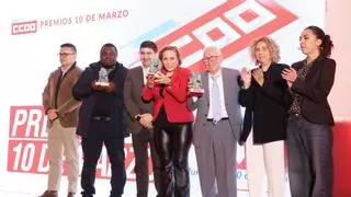 CCOO Galicia entrega os Premios 10 de Marzo a Samuel Kwesi, a maxistrada Paz Filgueira e o sindicalista Xosé Lamela: «Representan a dignidade do pobo galego»