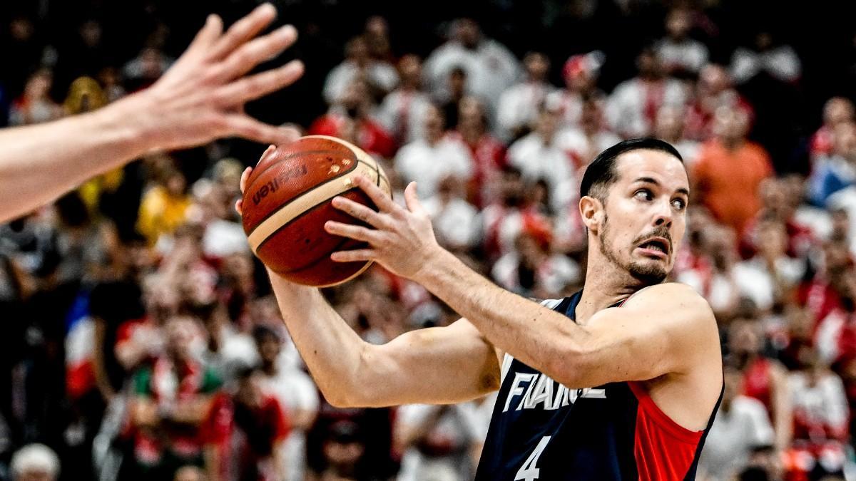 Thomas Heurtel, en el Eurobasket de 2022 con Francia