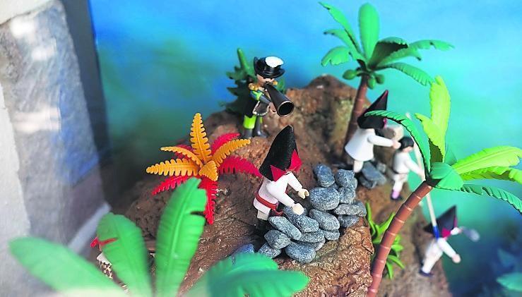 Recreación de la Batalla del Batán en muñecos de Playmobil