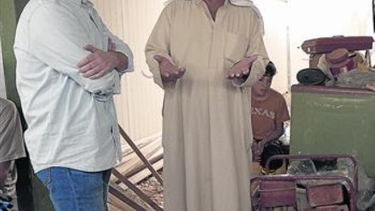 Jordi Évole, en el campo de refugiados de Zaatari.