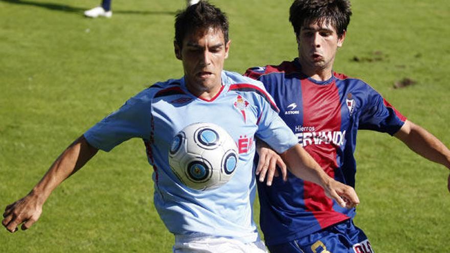 Imagen del partido que disputó el Celta B ante el Eibar