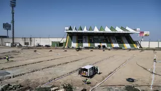 El Cacereño, seguro de que el nuevo césped estará a tiempo