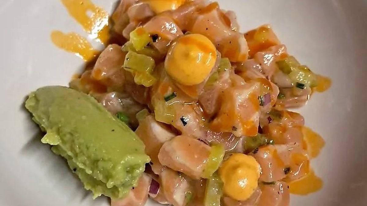 El ceviche del menú del restaurante Nueva Santuca inspirado en lo que comían los habitantes de las cuevas de Altamira hace 13.000 años.