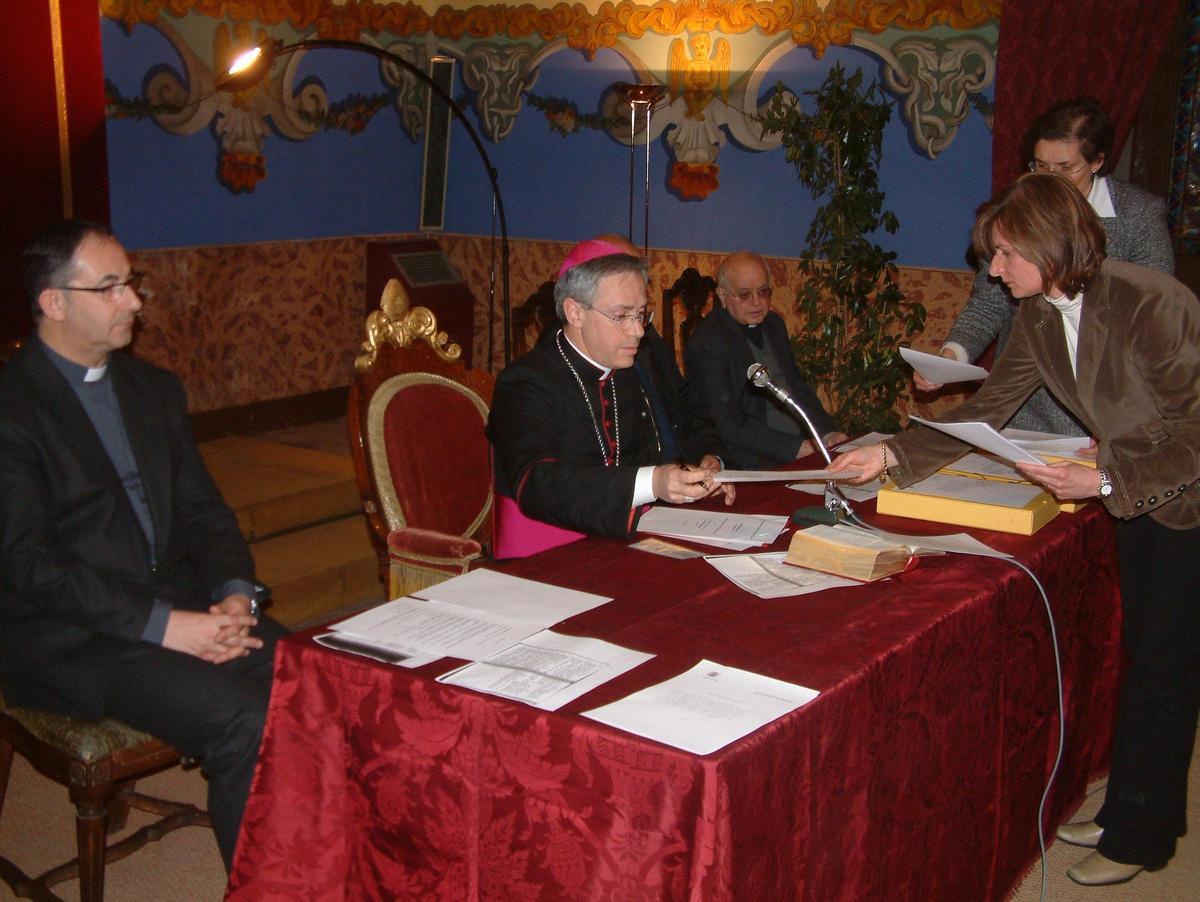 Acte de tancament al bisbat de Vic del procés de recollida d'informació per a la causa, el febrer del 2007