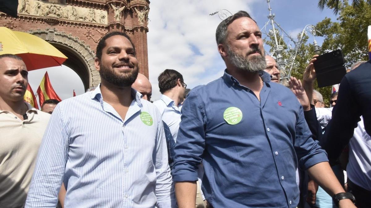 Santiago Abascal, junto a Ignacio Garriga.