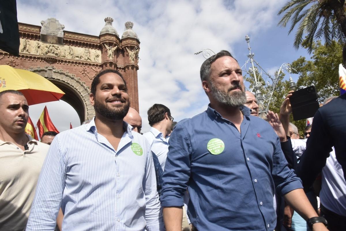 Santiago Abascal, junto a Ignacio Garriga.