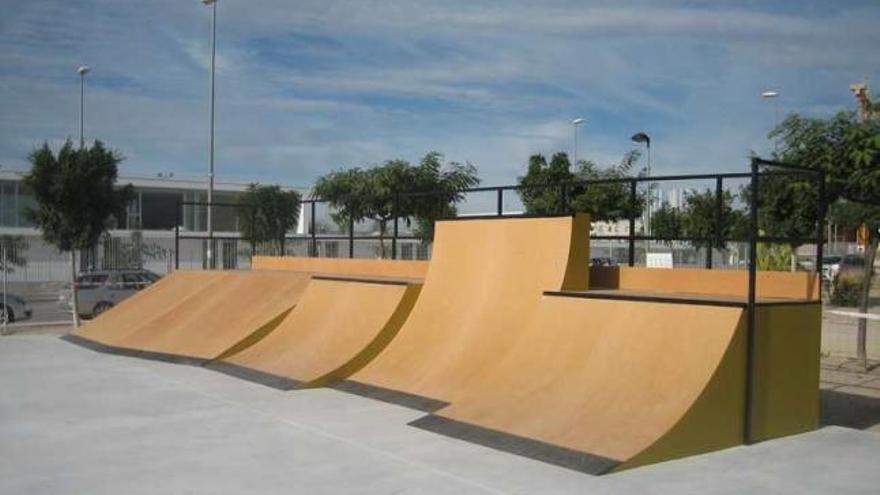 Imagen reciente de las pistas de skate que hoy se inauguran.