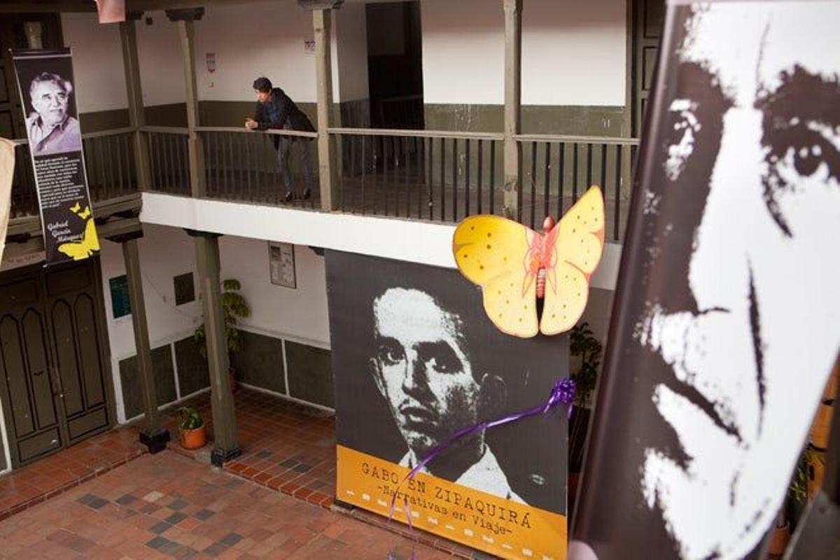 El recuerdo de Gabo en la antigua sede del Liceo Nacional en Zipaquirá, a una hora de Bogotá.