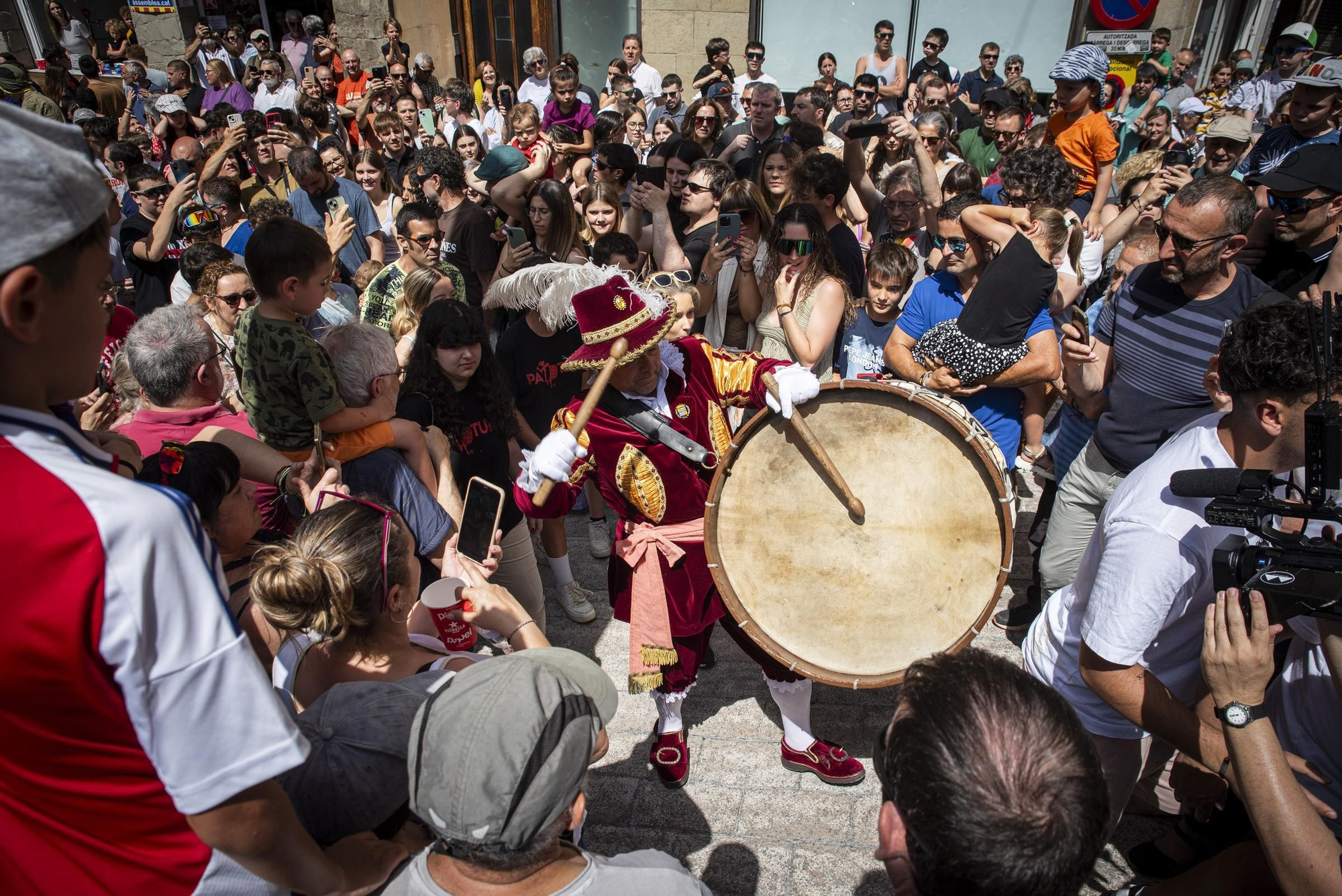 Ple de Patum i cercavila del Tabal a Berga