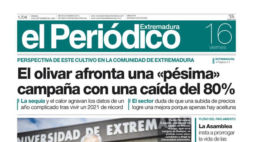 Consulta la portada correspondiente al día 16 de septiembre de 2022