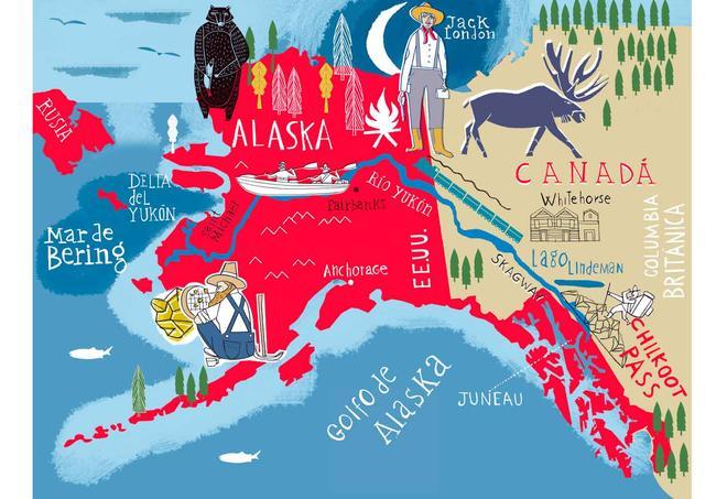 Mapa del Yukon