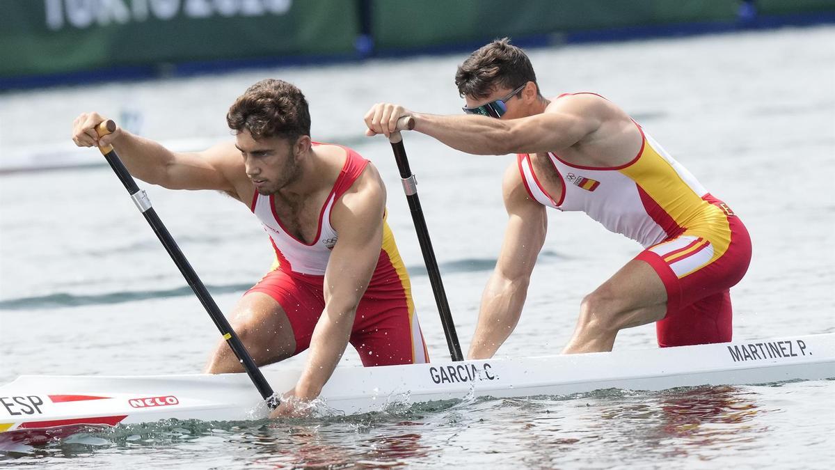 Cayetano García y Pablo Martínez en Tokio.