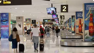 Aeropuerto de Ibiza: Primer fin de semana de huelga del personal de tierra de Ryanair