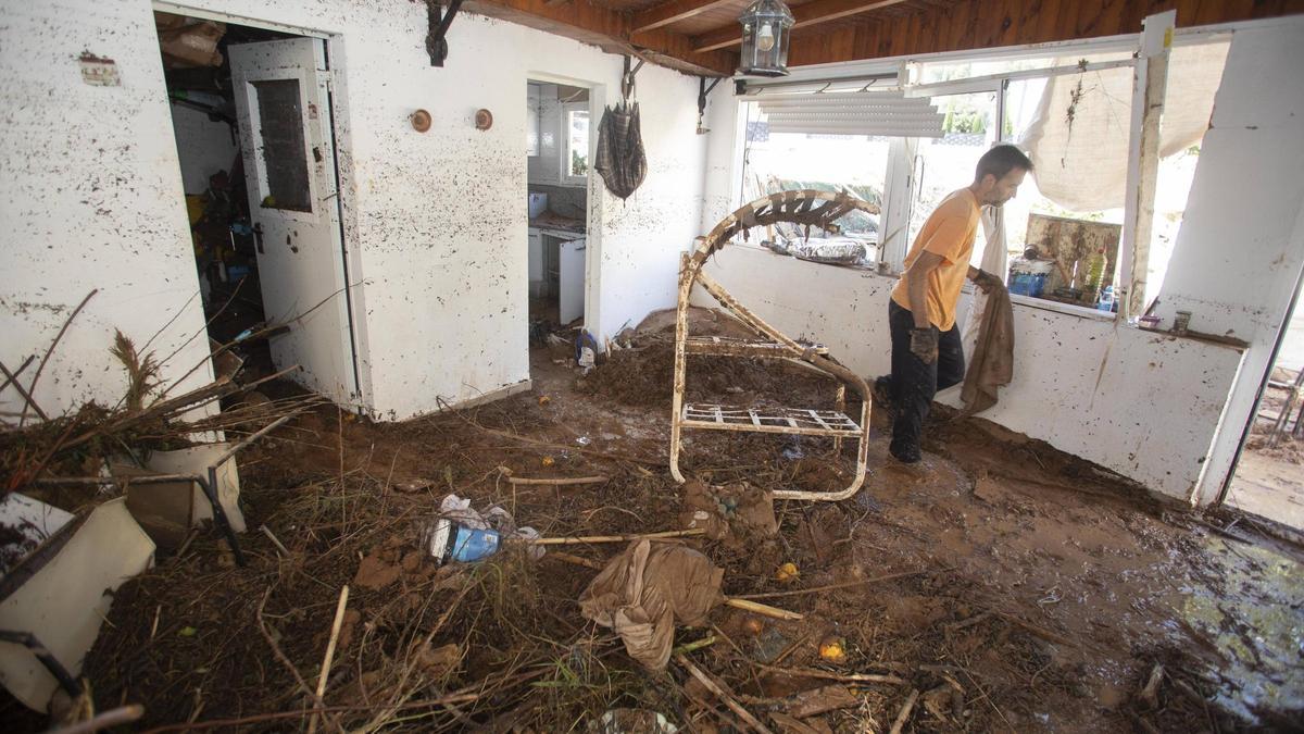 Vivienda del Grupo Alameda en Godelleta (la Hoya de Buñol), municipio desde donde surgieron las primeras alertas de desbordamientos en barrancos que desembocan en la rambla de Horteta, que se une con el barranco del Poyo en Torrent.
