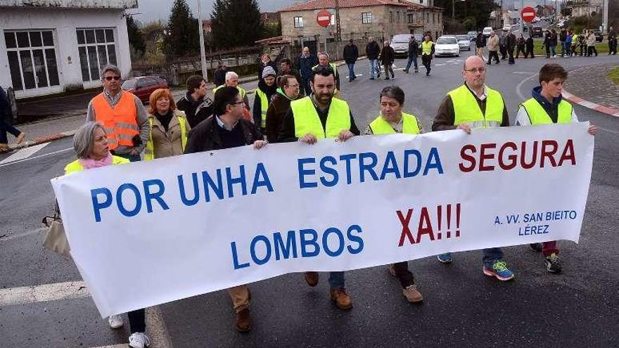 Una de lñas manifestaciones vecinales. // Rafa Vázquez