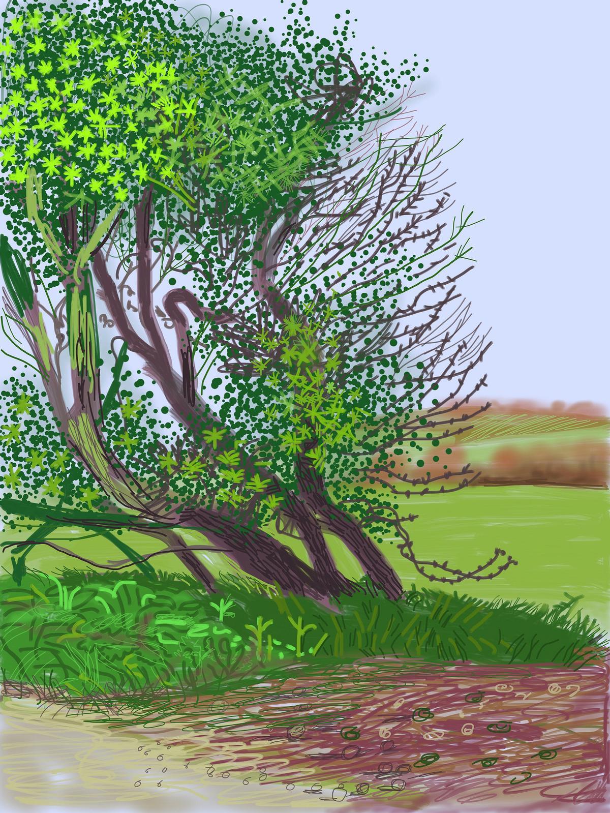 'The arrival of spring in Woldgate, East Yorkshire' (2011), de David Hockney 'The arrival of spring in Woldgate, East Yorkshire' (2011), de David Hockney