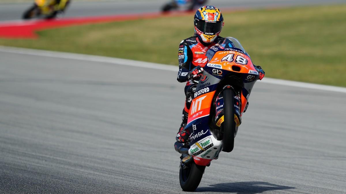 Iván Ortolá, piloto del MT Helmets-MSI de Moto3