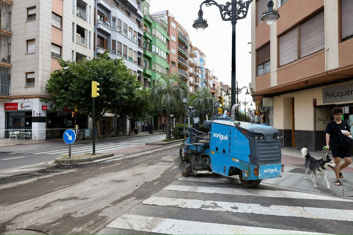 Inicia la Operación Asfalto en Conde Aranda, el año pasado.
