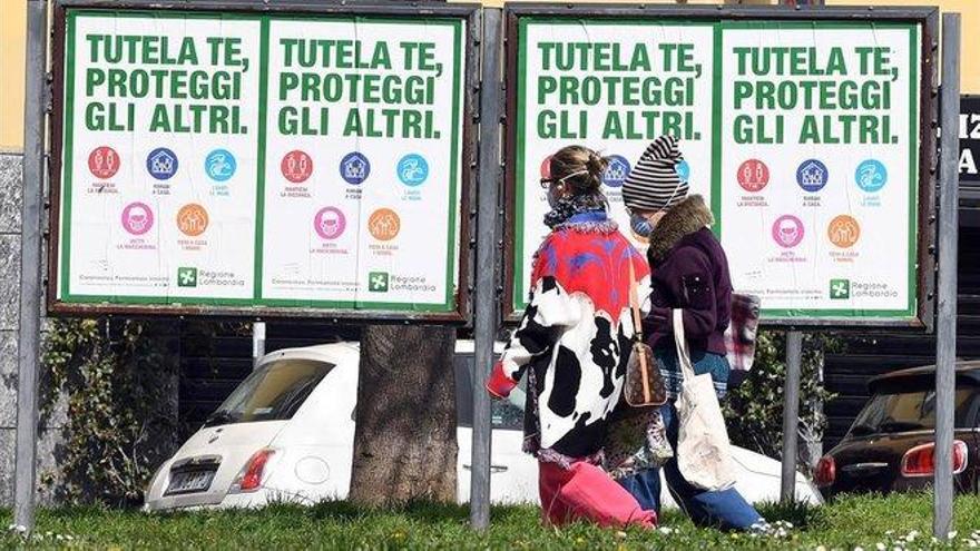 Coronavirus: Italia mantiene la tendencia a la baja de contagios por tercer día consecutivo