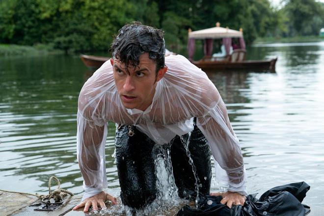 Anthony Bridgerton (Jonathan Bailey) en la segunda temporada de 'Los Bridgerton'