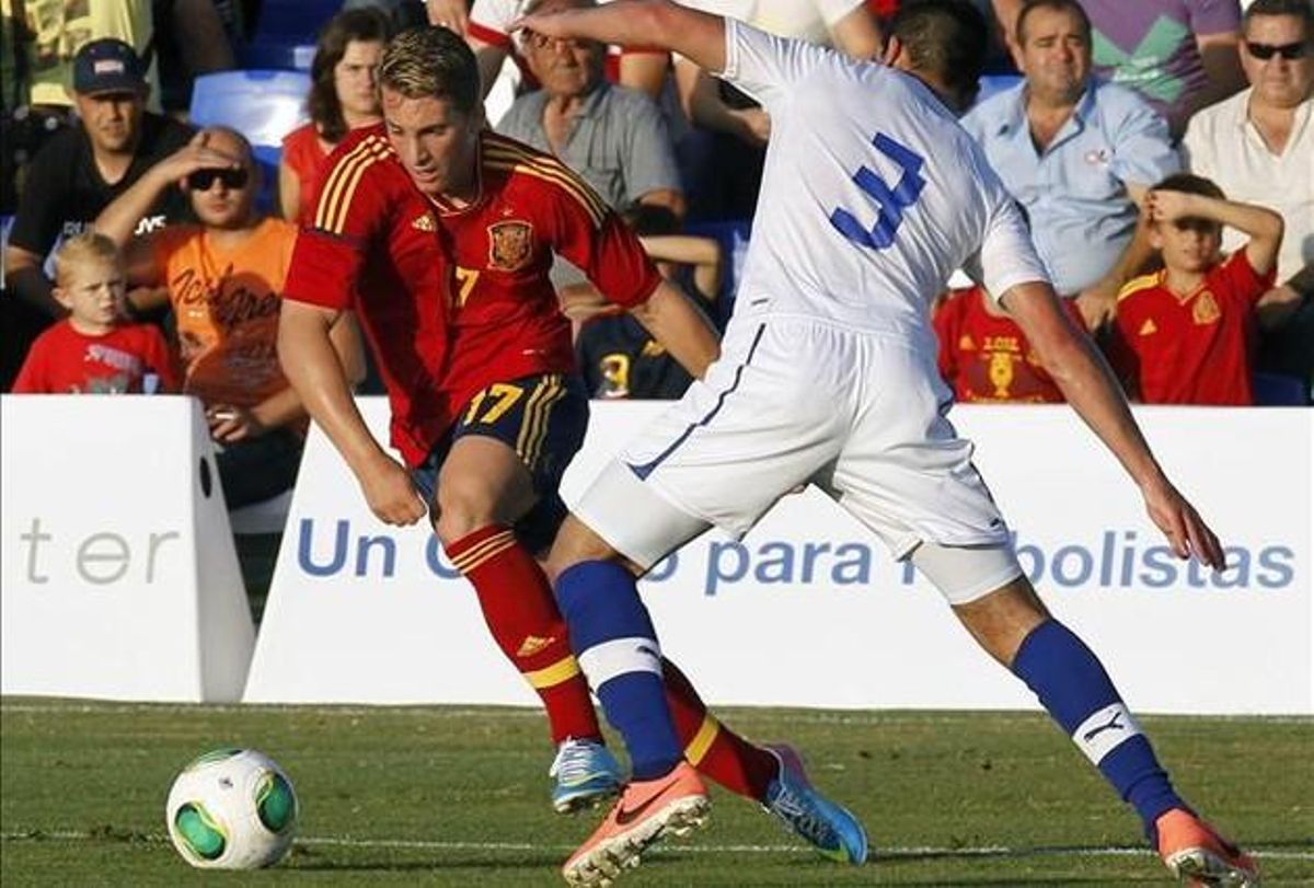 Gerard Deulofeu, jugador de la selecció espanyola sub 21, en un partit amistós recent. Gerard Deulofeu, jugador de la selecció espanyola sub 21, en un partit amistós recent.