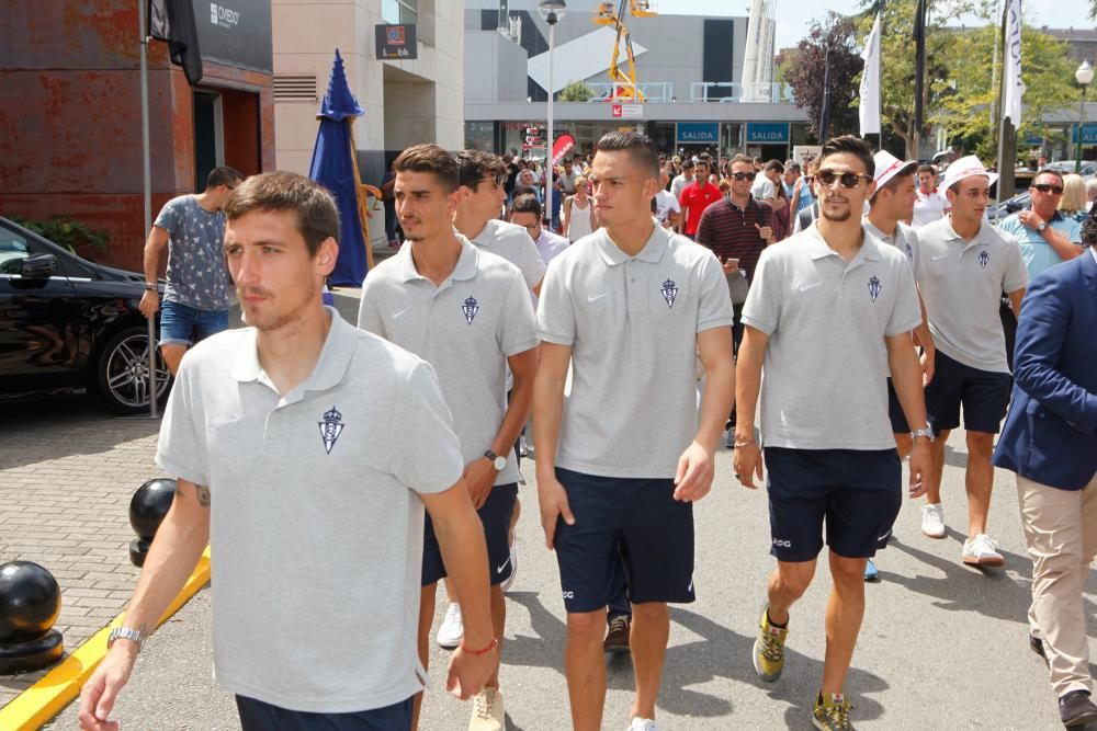 Visita del Sporting a la Feria