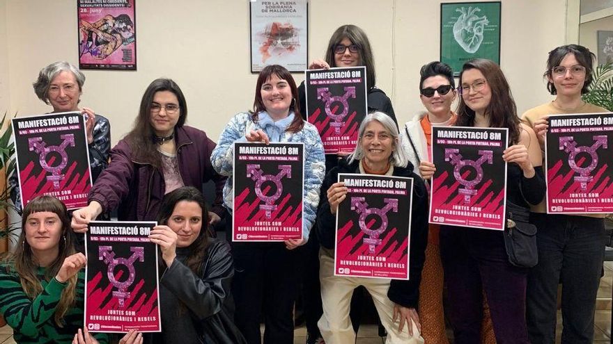 La Coordinadora Transfeminista de Mallorca calienta motores para su marcha del 8M: &quot;Nos preocupa el relevo en la lucha feminista por el discurso de la extrema derecha&quot;