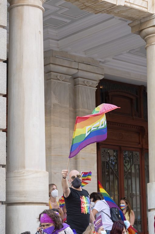 Marcha del colectivo LGTBI+ en Cartagena.