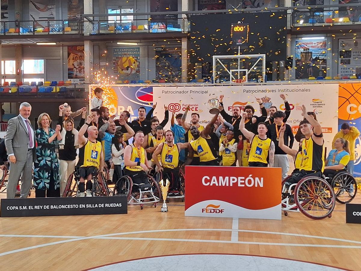 El CD Ilunion, último campeón de la Copa del Rey de baloncesto en silla de ruedas.