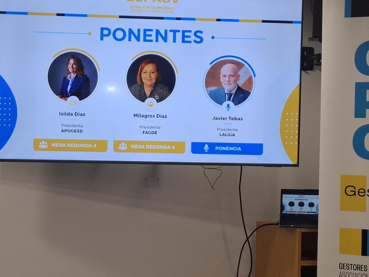 Mesa redonda y ponencia de Javier Tebas, que repite experiencia.