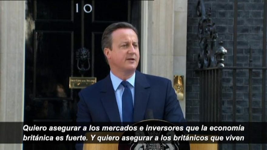 David Cameron anuncia su dimisión tras la victoria del Brexit
