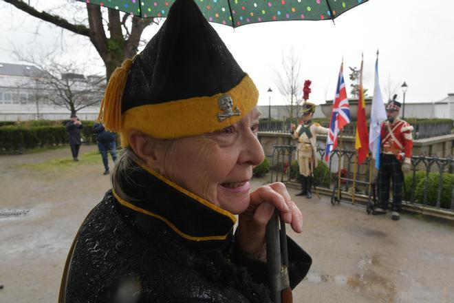 Aniversario de la Batalla de Elviña: ofrenda floral a Sir John Moore en el jardín de San Carlos