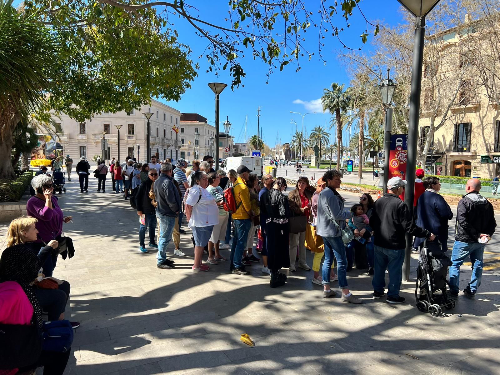 Las fotos del desembarco de cruceristas que han saturado el centro de Palma