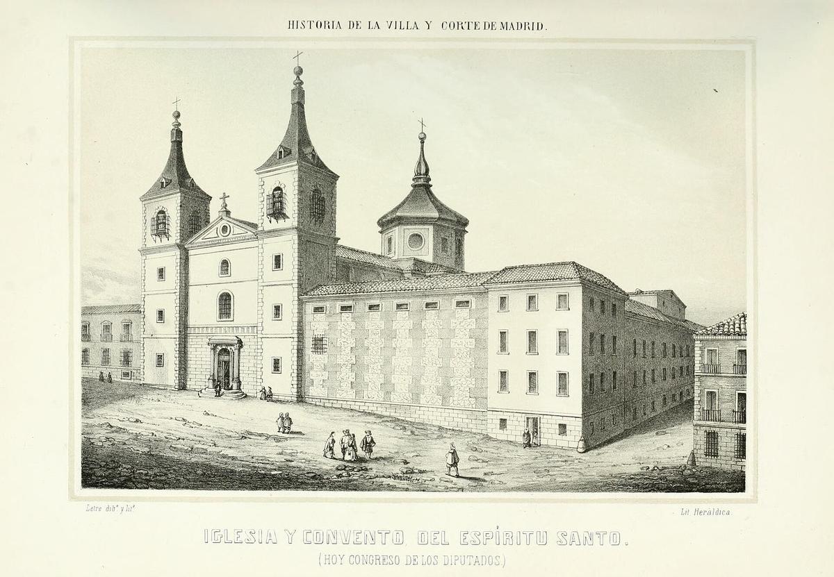 Dibujo del convento del Espíritu Santo.