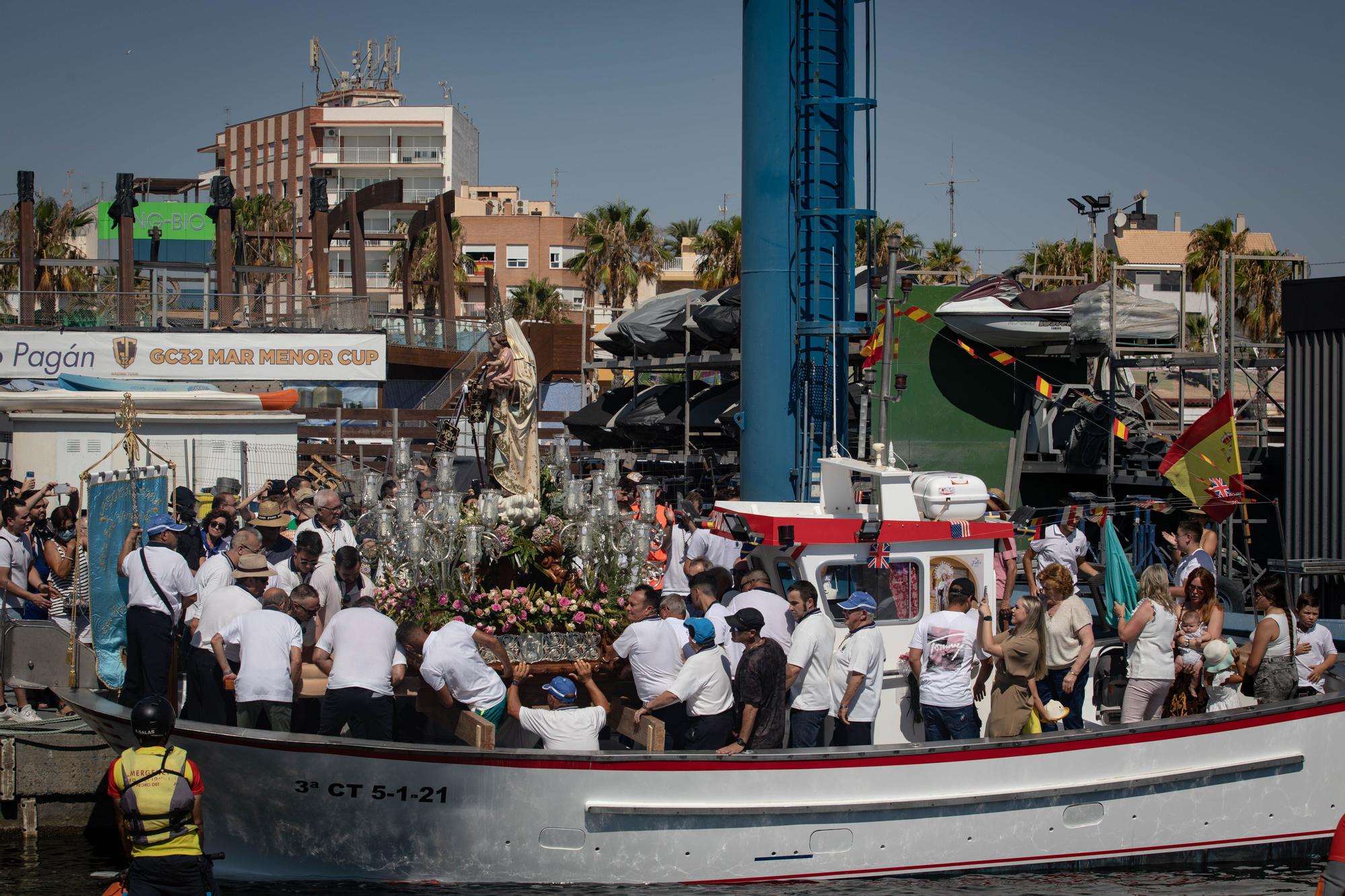 Procesión marítima de la Virgen del Carmen