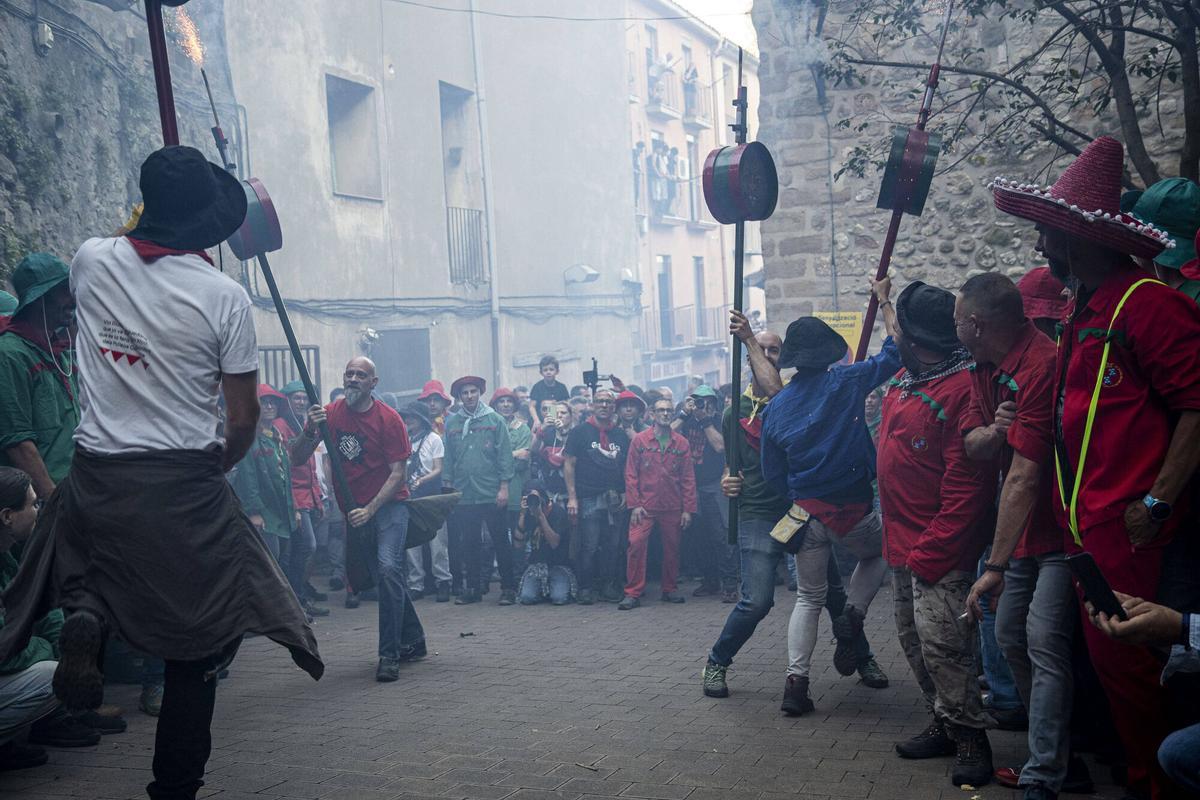 El Passacarrers de Patum d'aquest dimecres al vespre, en imatges
