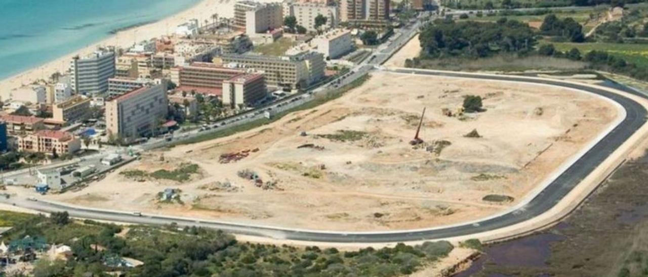 Imagen de la urbanización de ses Fotenelles para construir un centro comercial. |